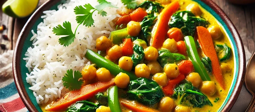 Curry de Pois Chiches & Légumes 🌱